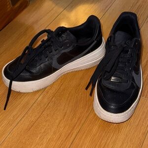 Nike Black and Gray AF1 6.5